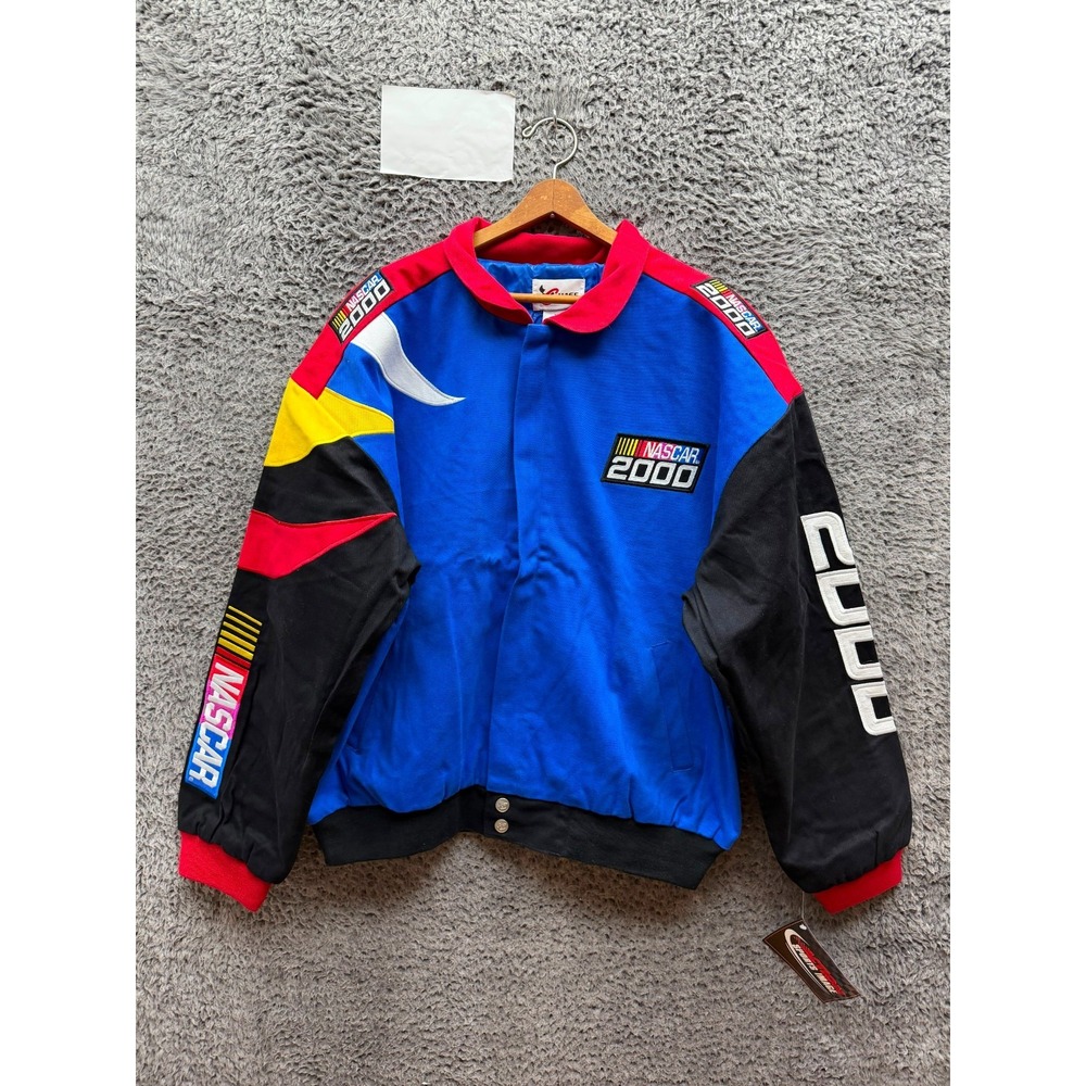 Vintage Chase Authentics Nascar 2000 Embroidered Jacket Multicolor Size XL NWT